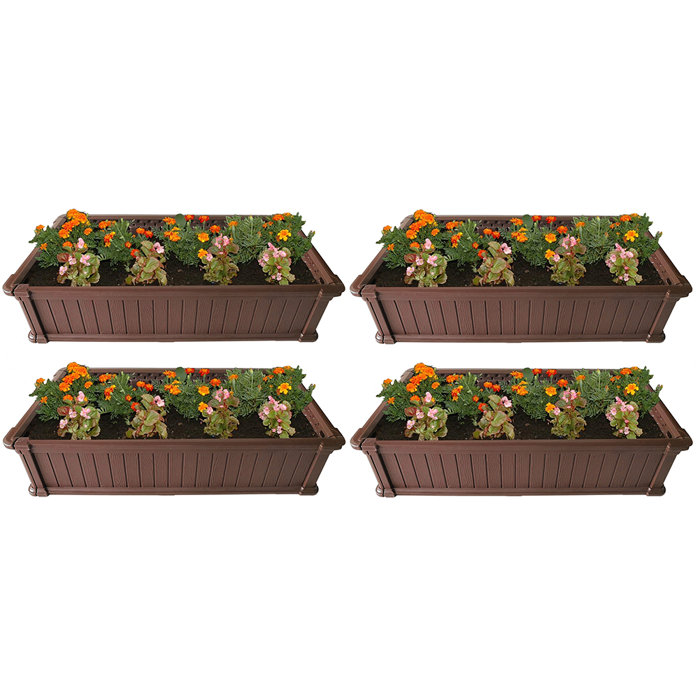 Ebern Designs Ameal 4 ft x 2 ft Polyurethane Foam Raised Garden Bed